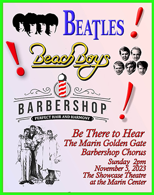 Marin Barbershop Chorus Presents: Beatles Beach Boys Barbershop