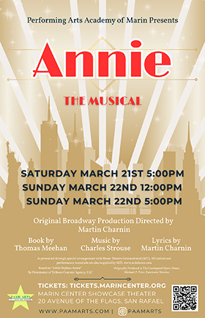 Performing Arts Academy of Marin Presents Annie the Musical!